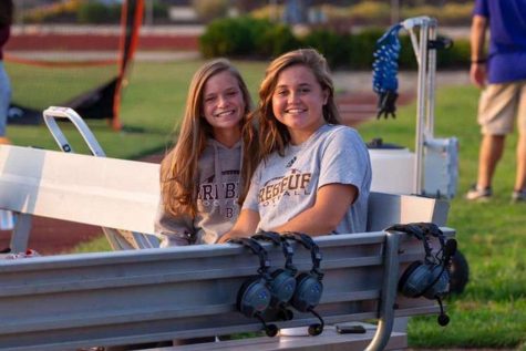 Two of our football managers at a game
Photo Credit: Liz Dapp