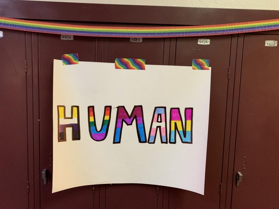 HUMAN Poster with LGBTQ Flags
Photo Credit: Elisabeth Porter 23