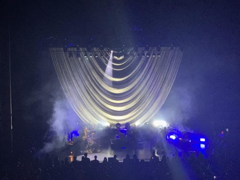 Father John Misty preforming at Clowes Hall on October 5 2022