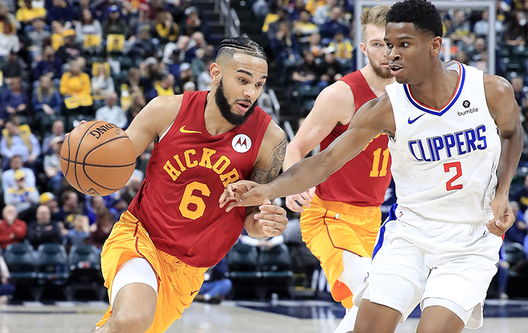 INDIANAPOLIS, INDIANA - FEBRUARY 07:   Cory Joseph #6 of the Indiana Pacers dribbles the ball against the Los Angeles Clippers at Bankers Life Fieldhouse on February 07, 2019 in Indianapolis, Indiana. (Photo by Andy Lyons/Getty Images)