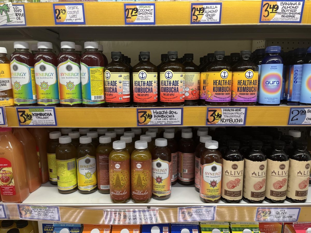 Kombucha selection at Trader Joe's 