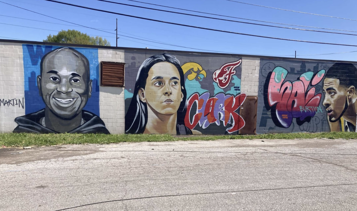 Caitlin Clark mural in Indianapolis 